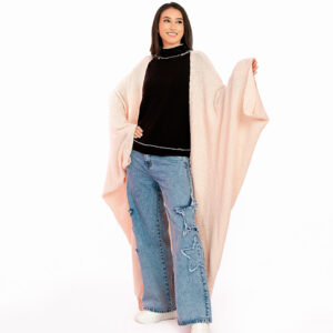 Cárdigan/Poncho holgado de punto